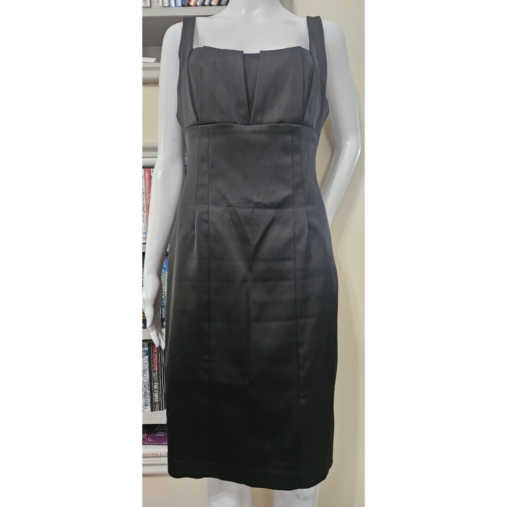 David Meister Black Midi, Sheath, Dress, 8, NWT✔️